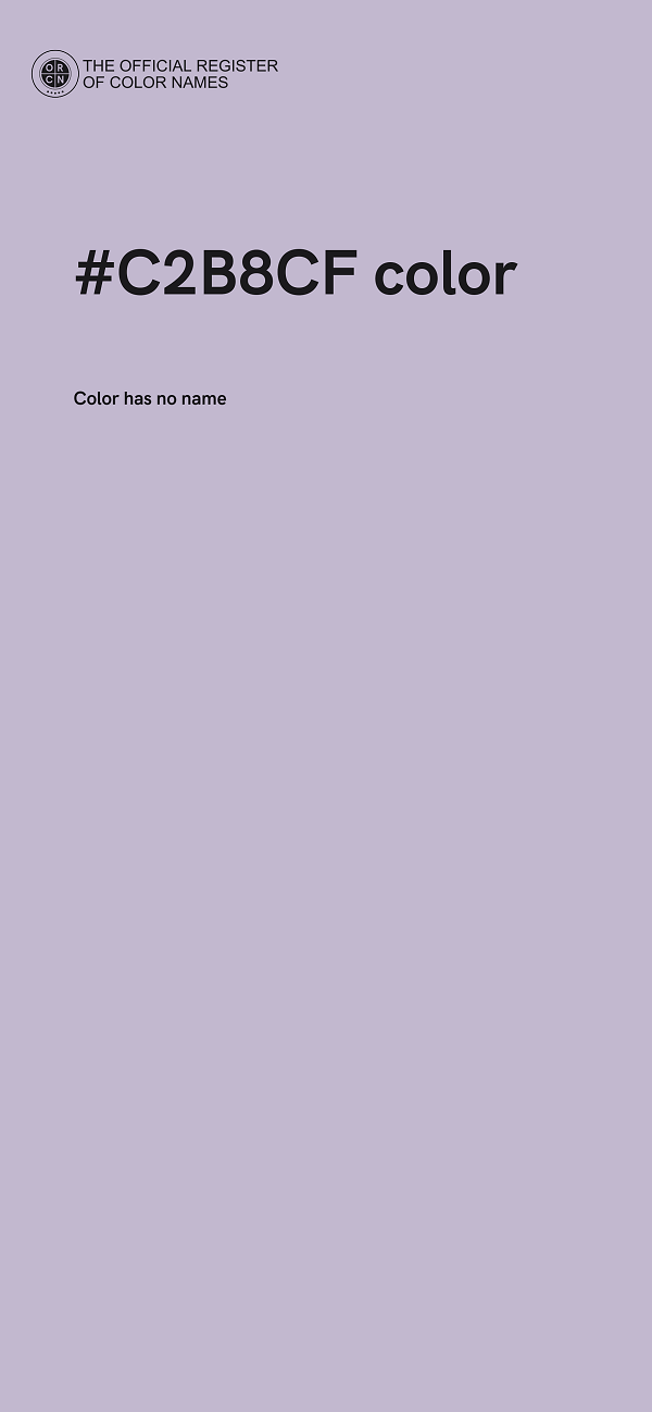 #C2B8CF color image