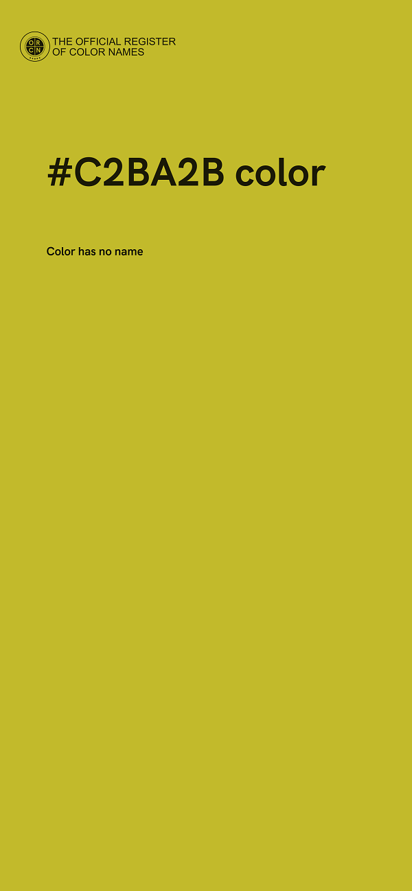 #C2BA2B color image