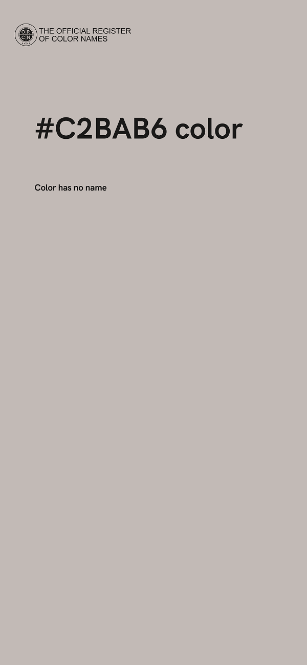 #C2BAB6 color image