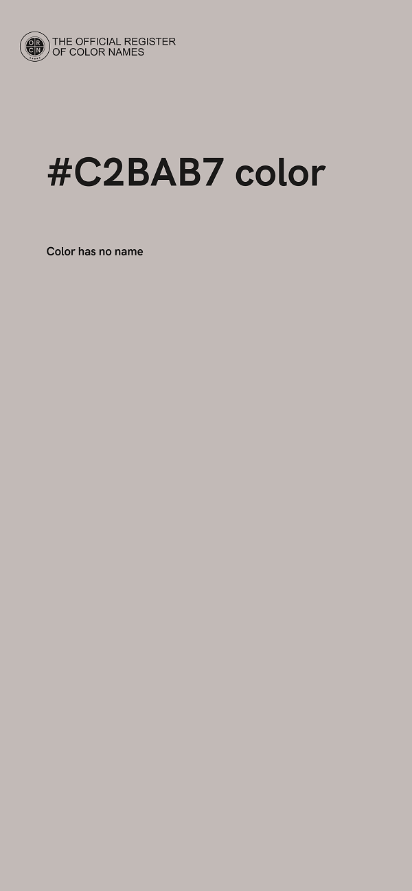 #C2BAB7 color image
