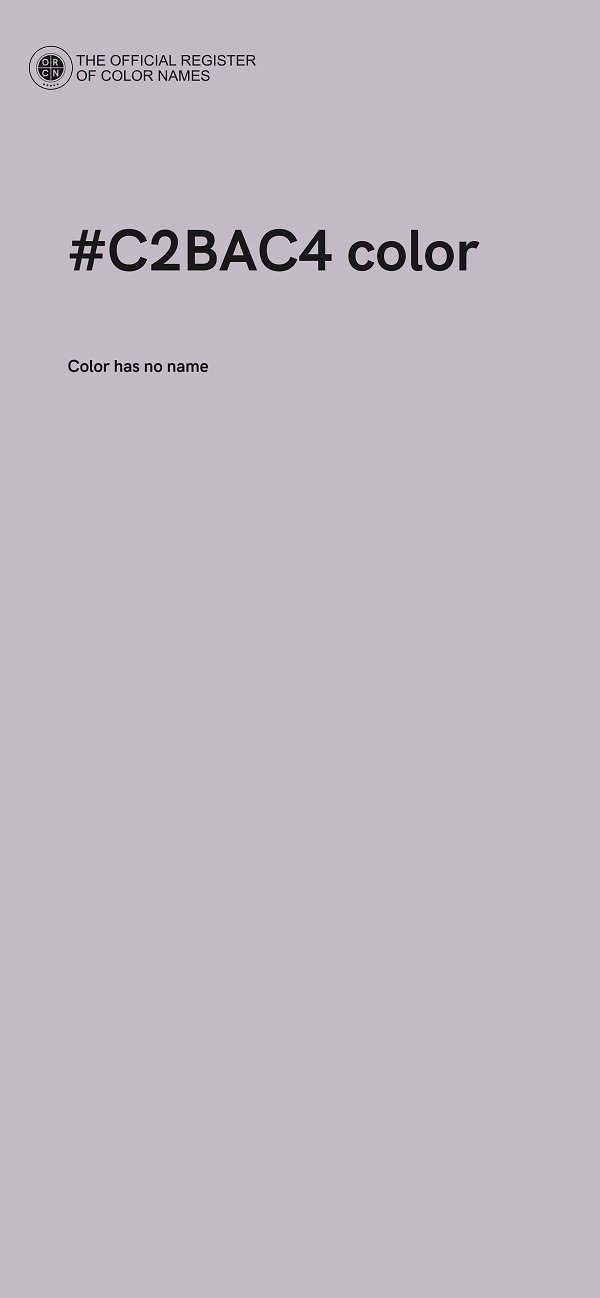 #C2BAC4 color image
