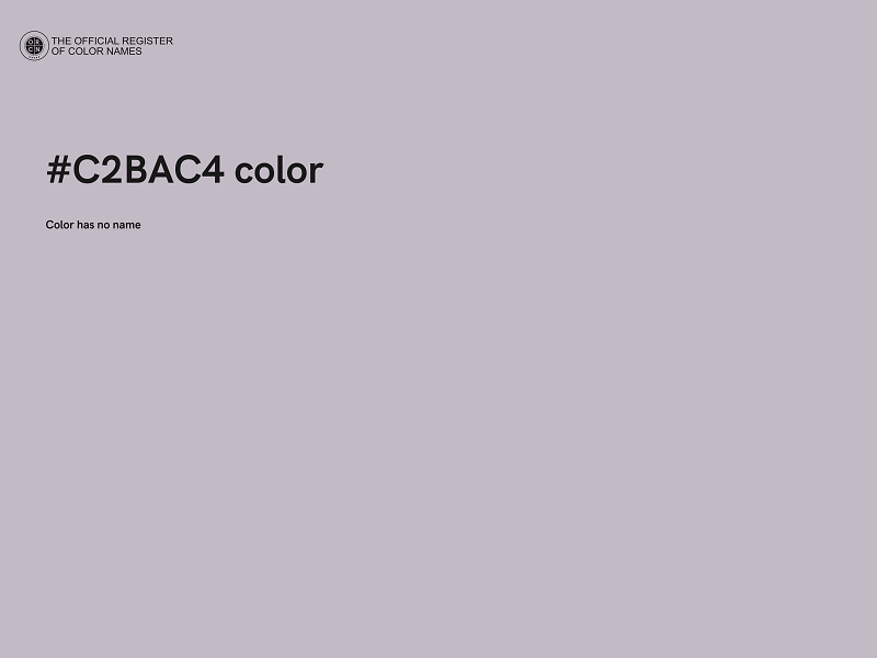 #C2BAC4 color image