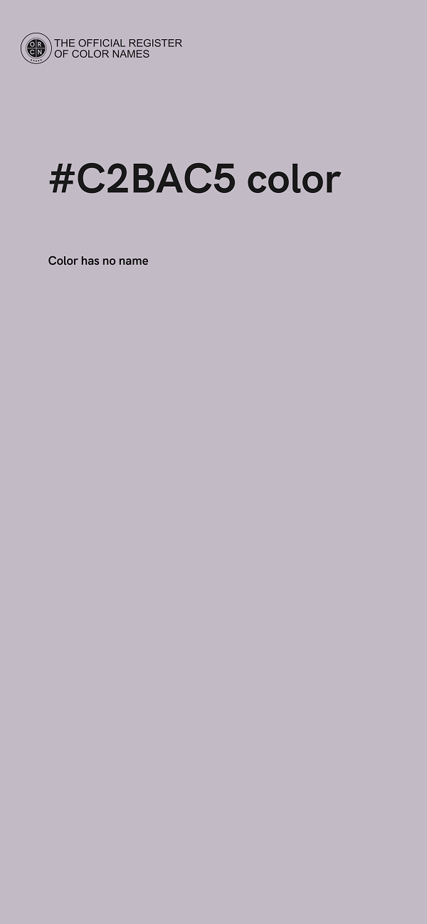 #C2BAC5 color image
