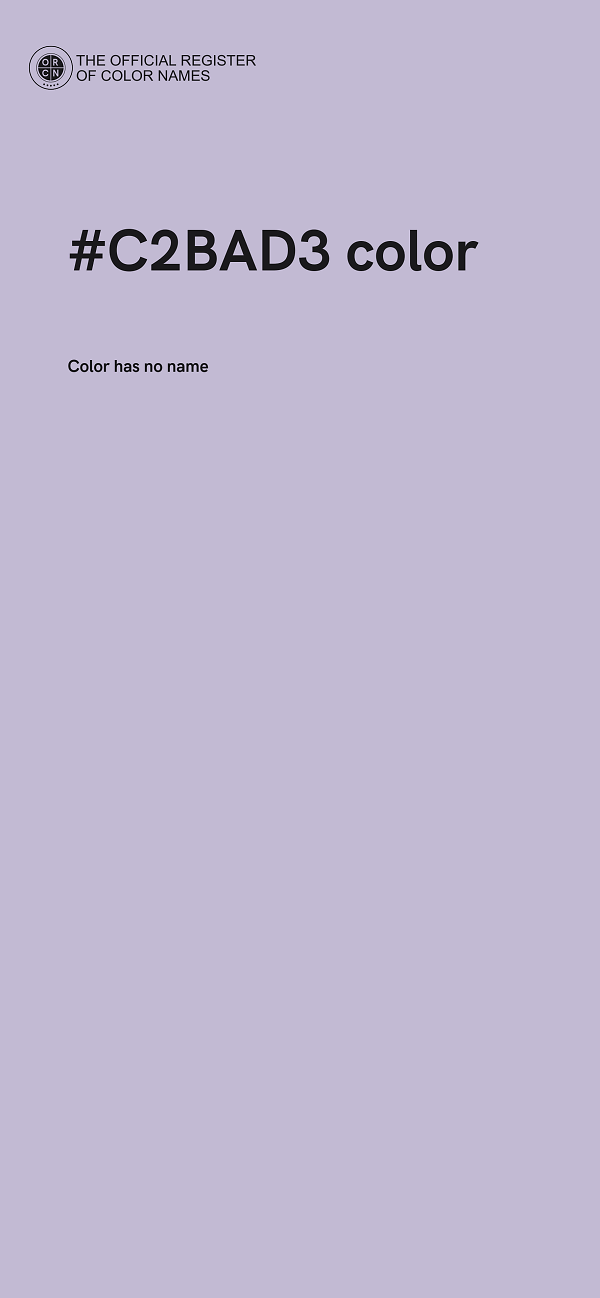 #C2BAD3 color image