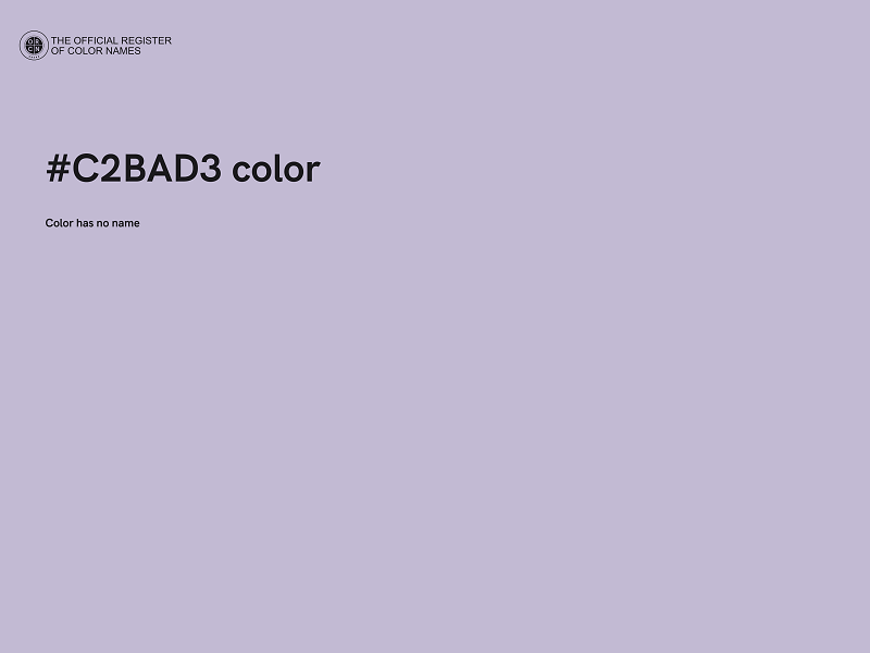 #C2BAD3 color image