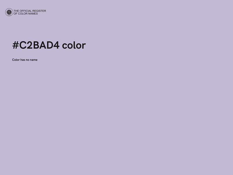 #C2BAD4 color image