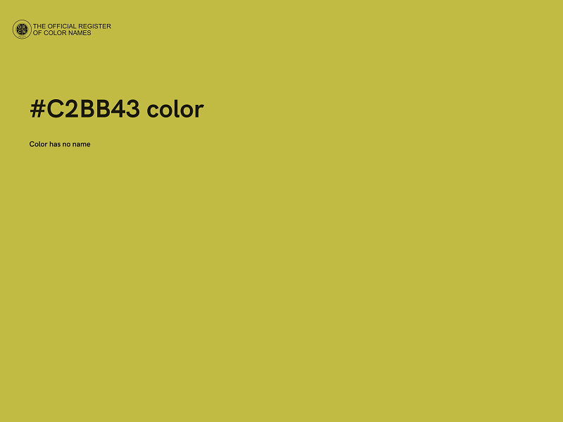 #C2BB43 color image