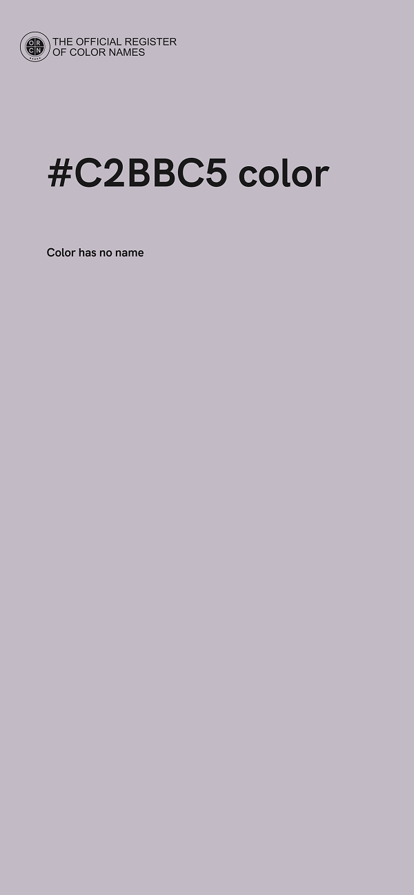 #C2BBC5 color image