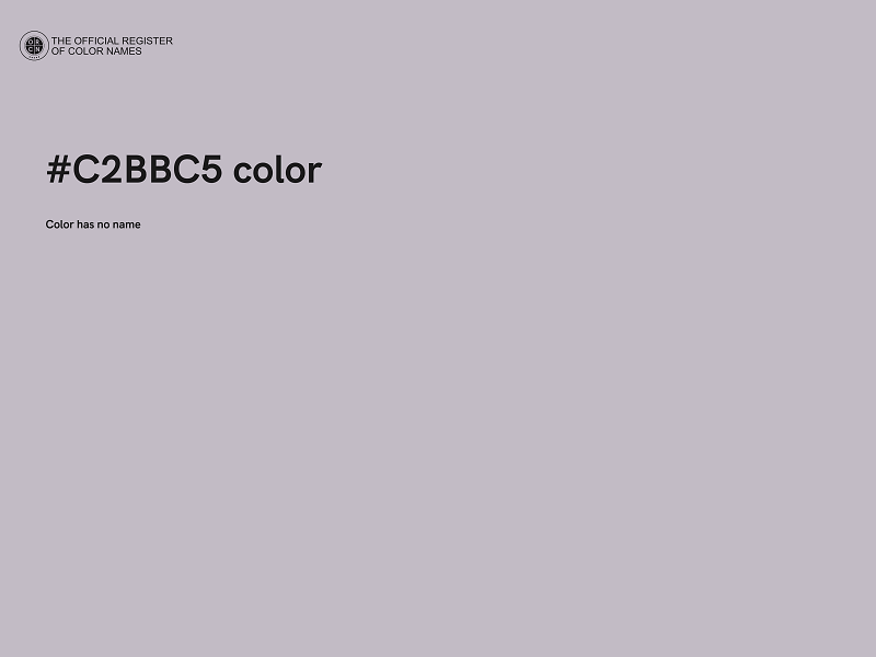 #C2BBC5 color image