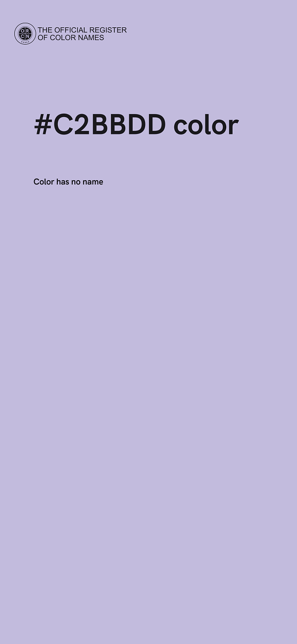 #C2BBDD color image