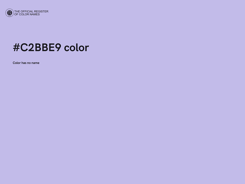 #C2BBE9 color image