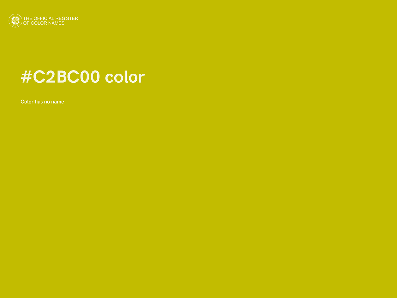 #C2BC00 color image