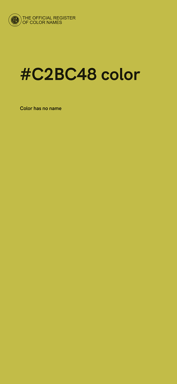 #C2BC48 color image