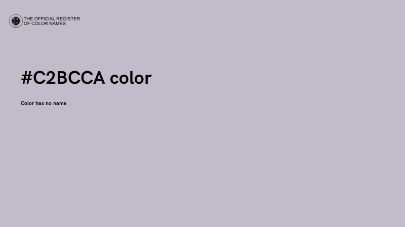 #C2BCCA color image
