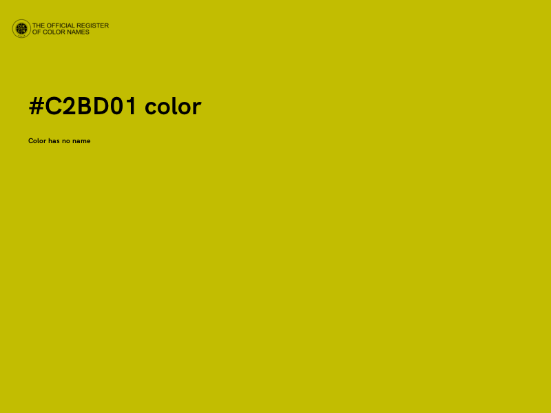 #C2BD01 color image