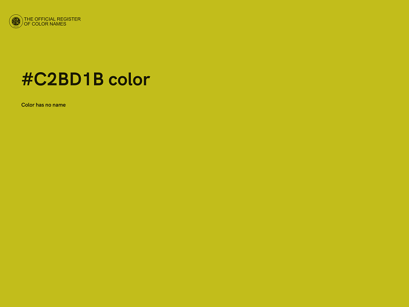 #C2BD1B color image