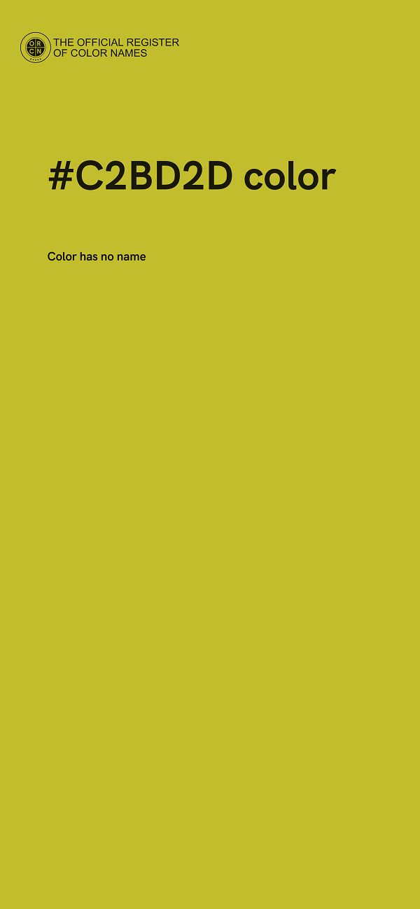 #C2BD2D color image
