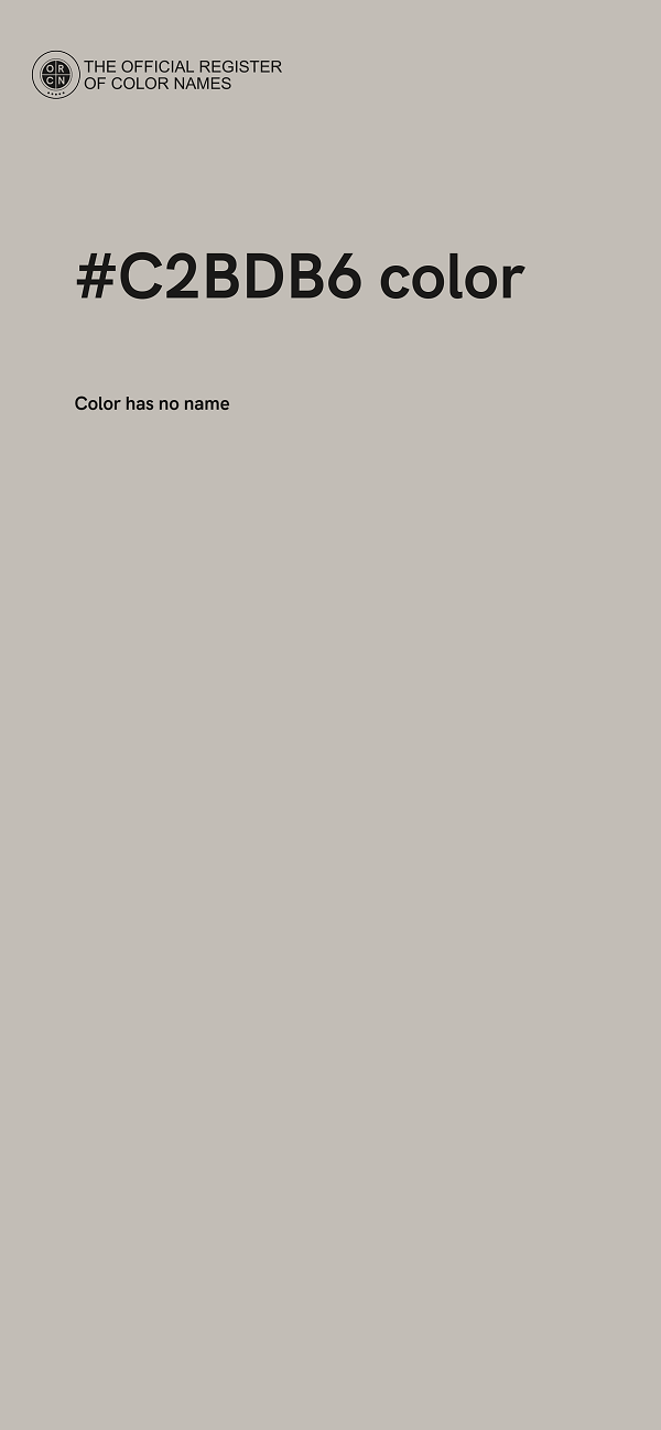 #C2BDB6 color image