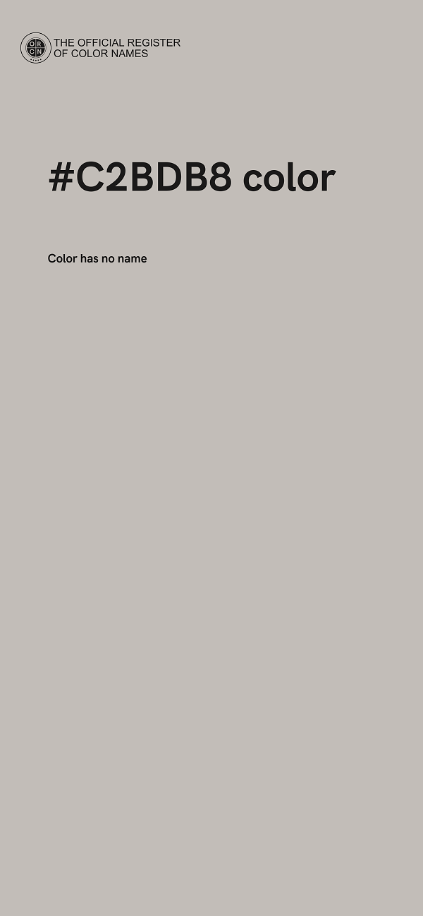 #C2BDB8 color image