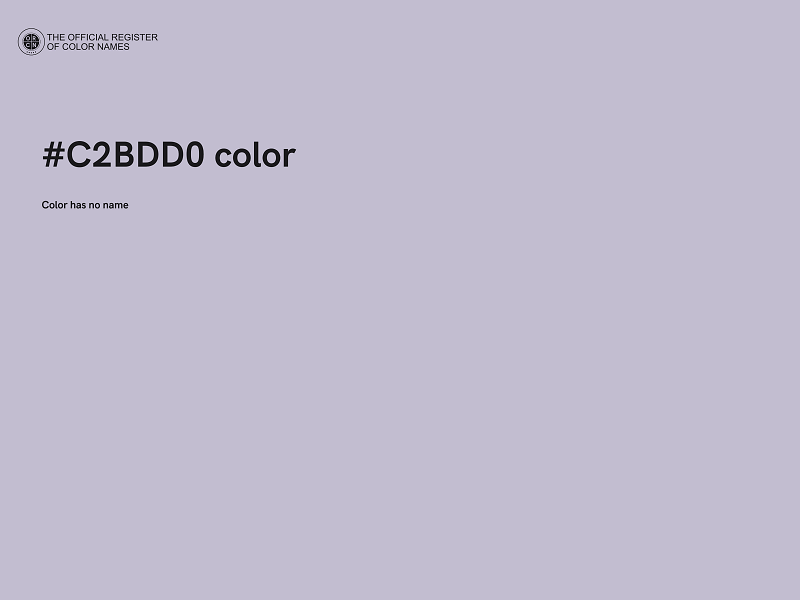 #C2BDD0 color image