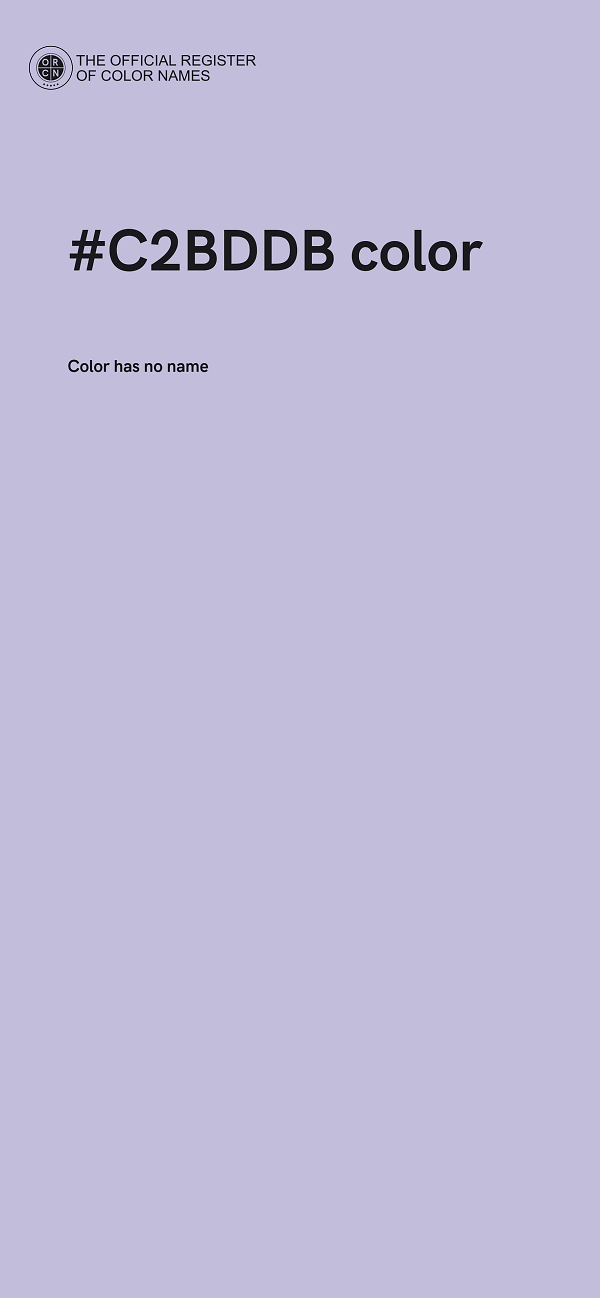 #C2BDDB color image