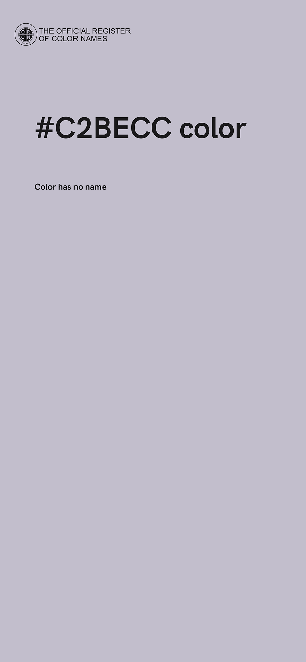 #C2BECC color image