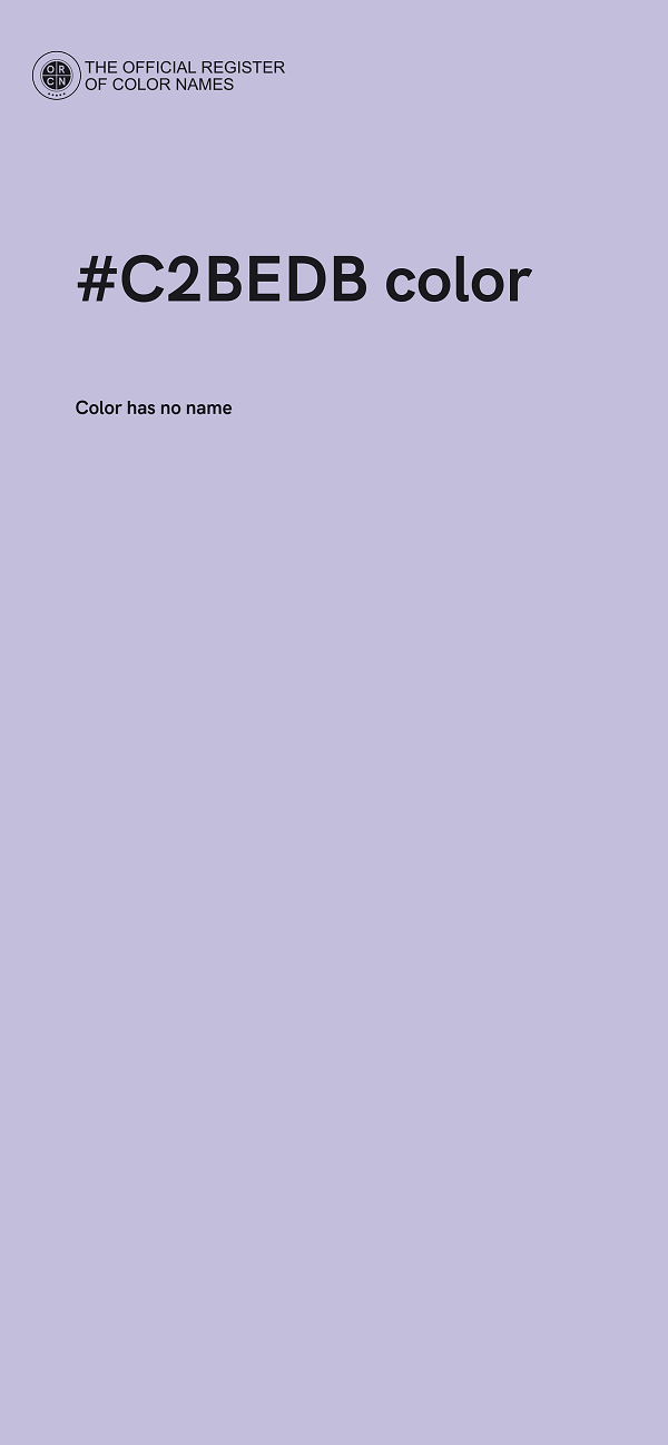 #C2BEDB color image