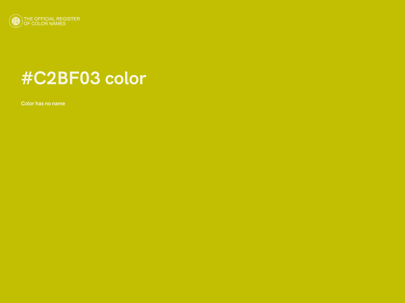 #C2BF03 color image