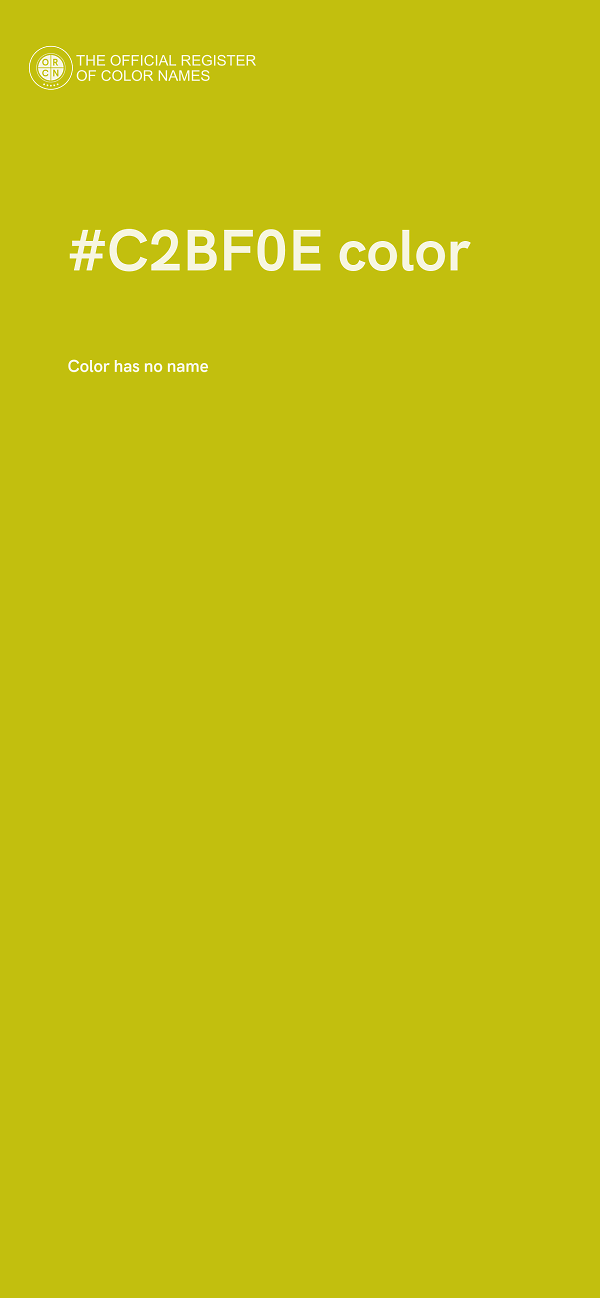 #C2BF0E color image
