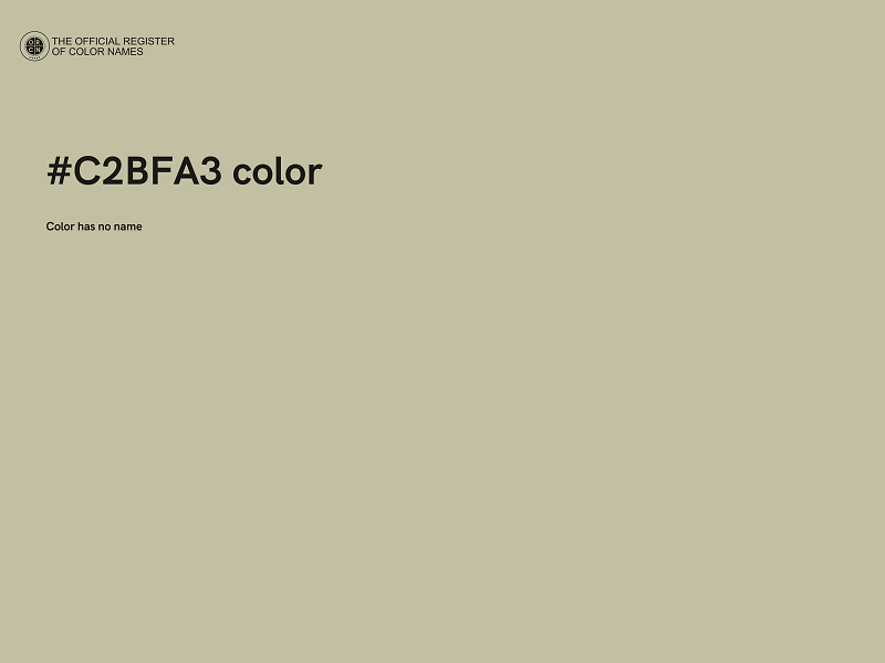 #C2BFA3 color image