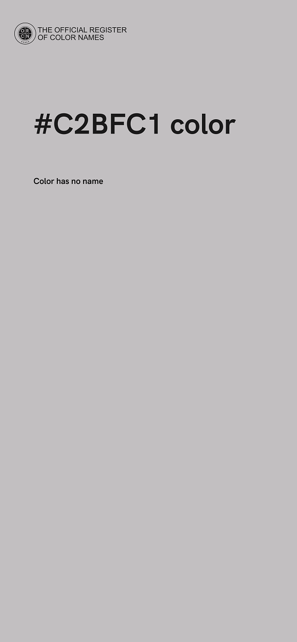 #C2BFC1 color image