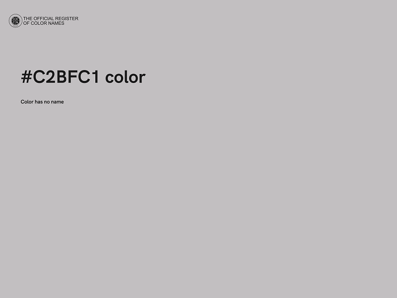 #C2BFC1 color image
