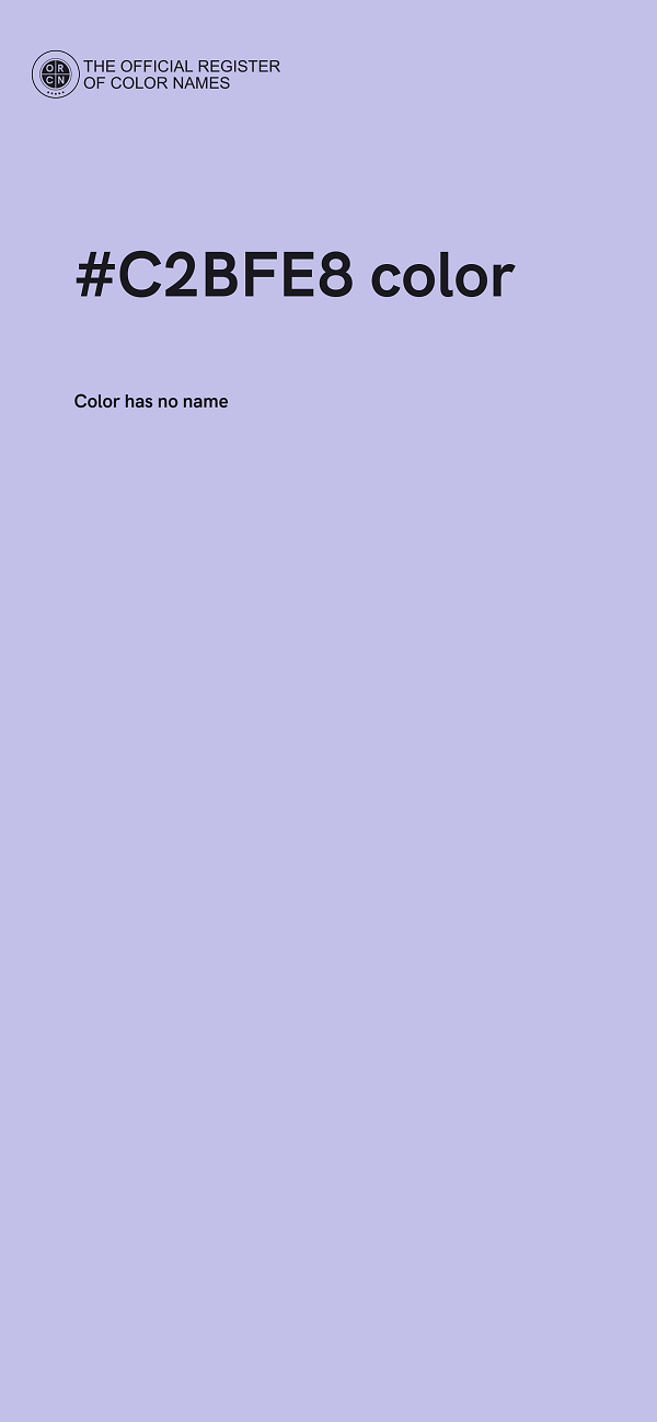#C2BFE8 color image