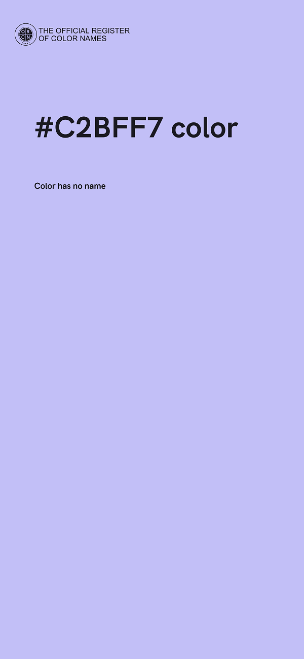 #C2BFF7 color image