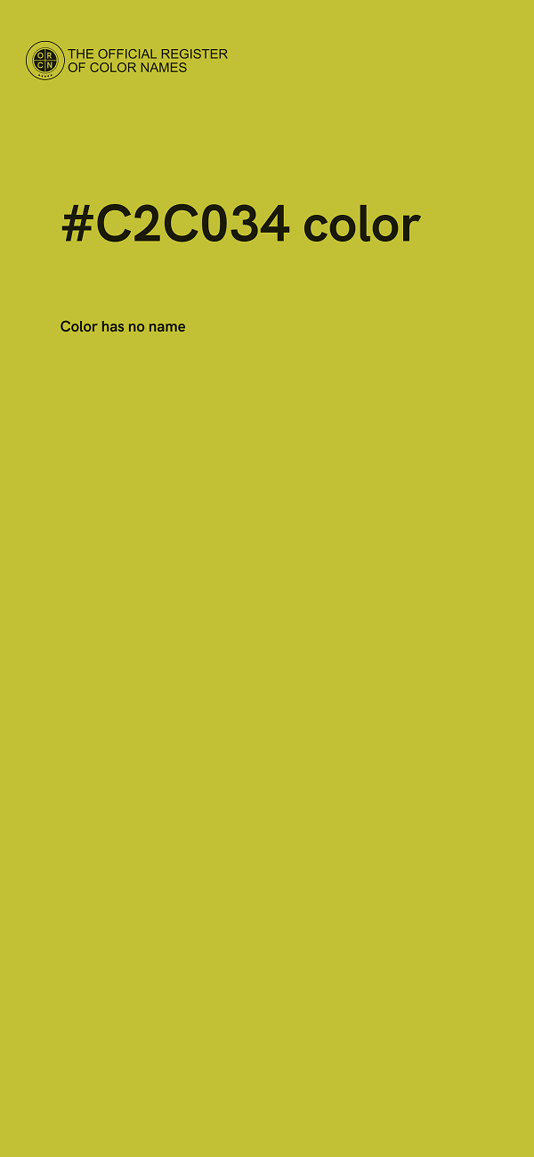 #C2C034 color image