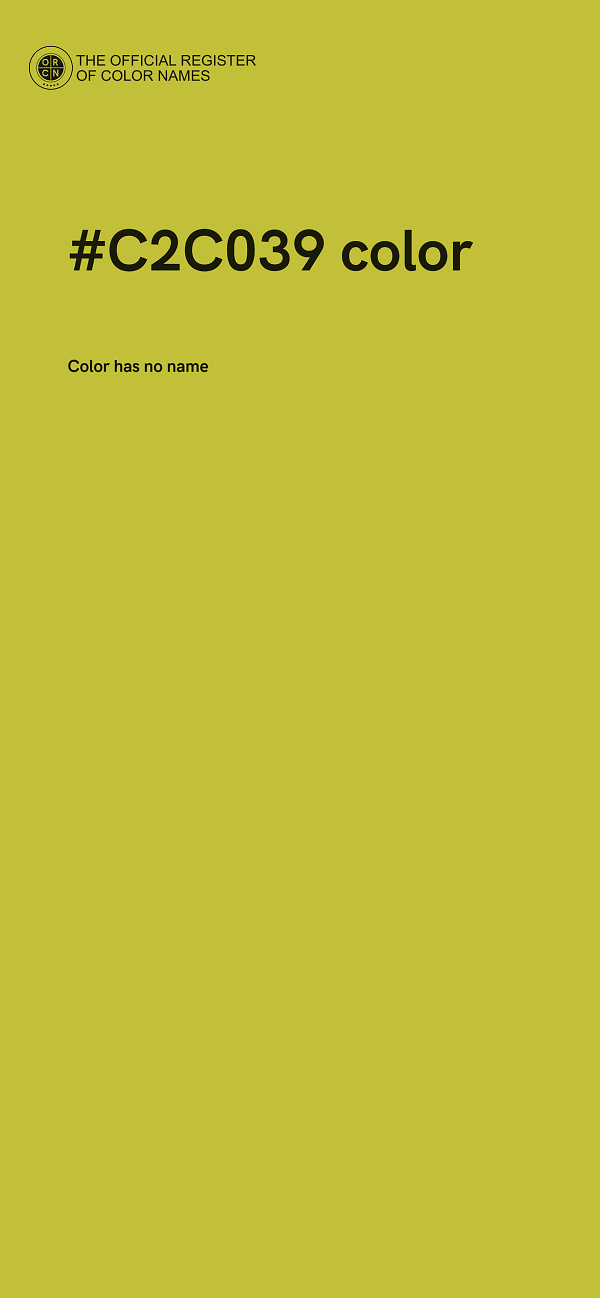 #C2C039 color image