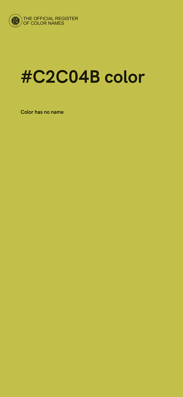 #C2C04B color image