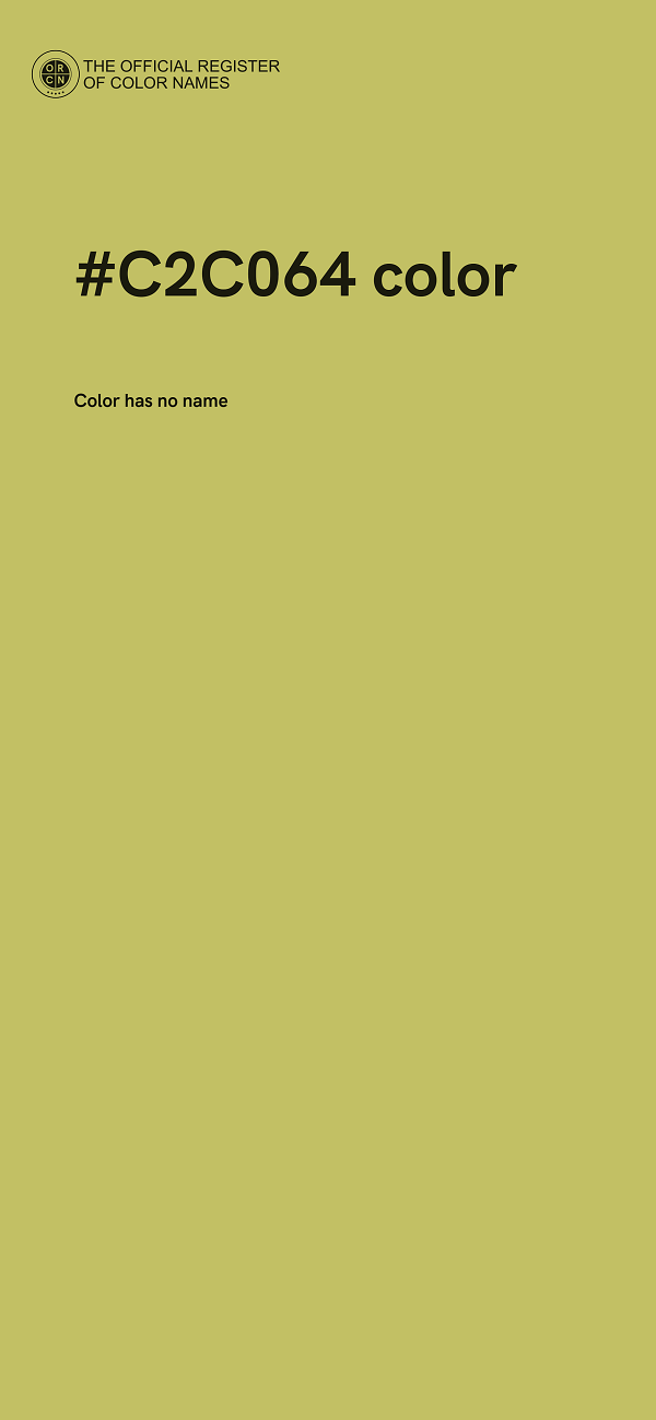 #C2C064 color image