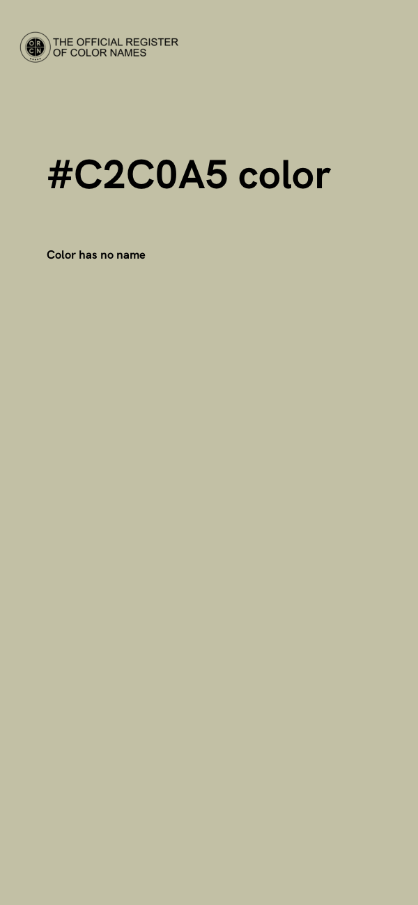 #C2C0A5 color image