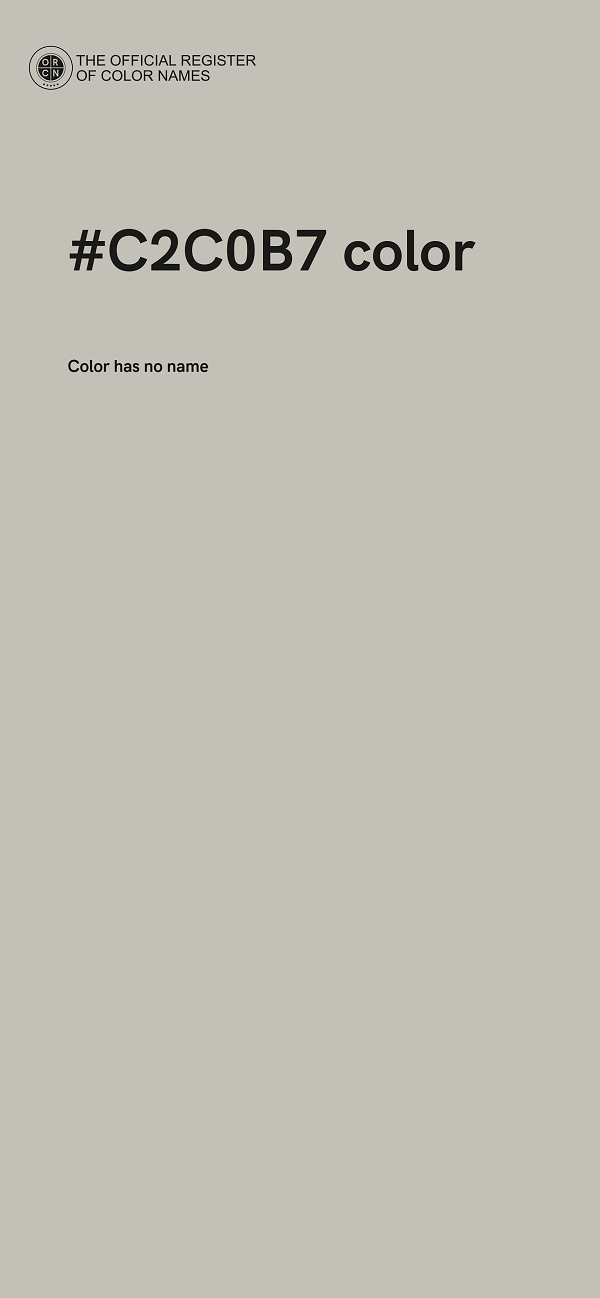 #C2C0B7 color image