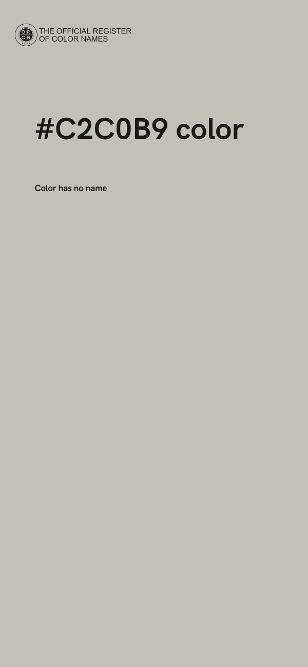#C2C0B9 color image
