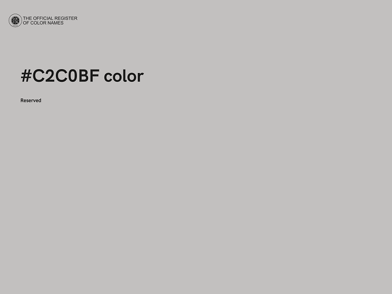 #C2C0BF color image