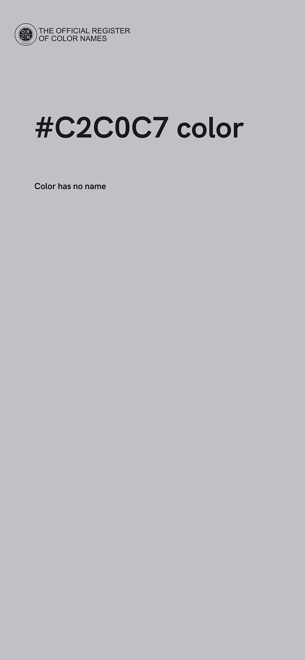 #C2C0C7 color image