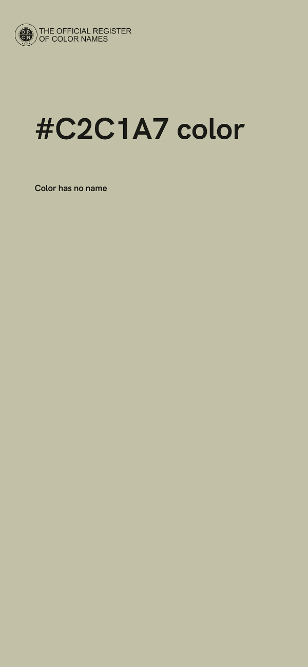 #C2C1A7 color image