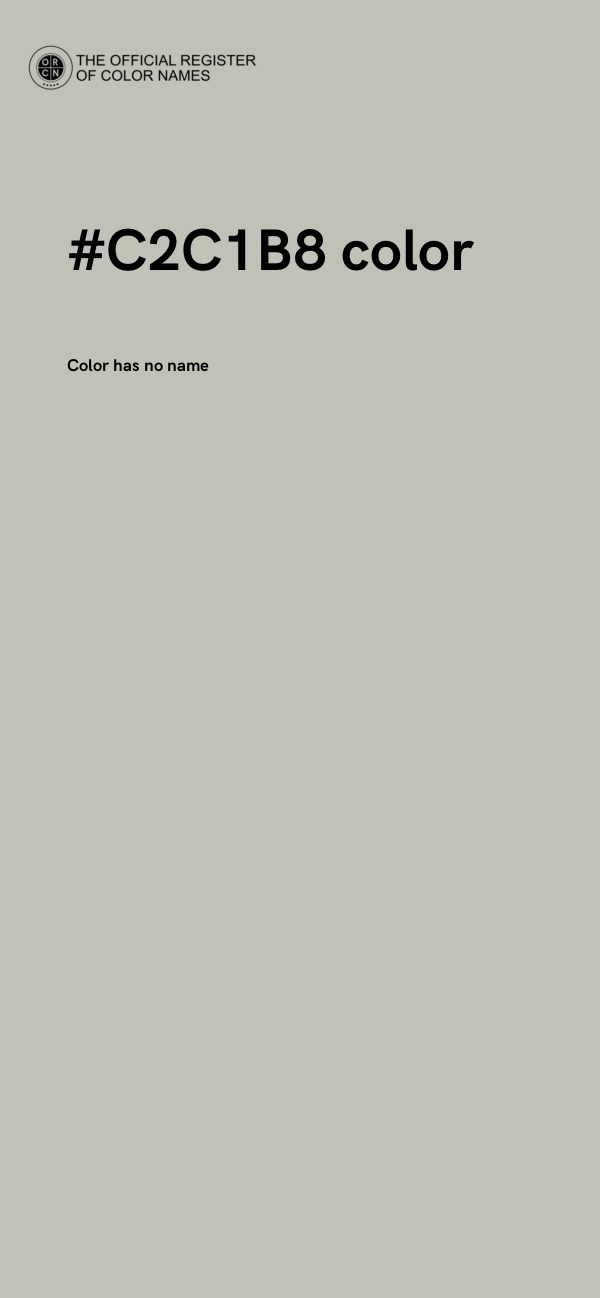 #C2C1B8 color image