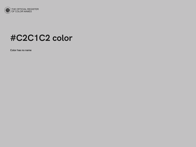 #C2C1C2 color image