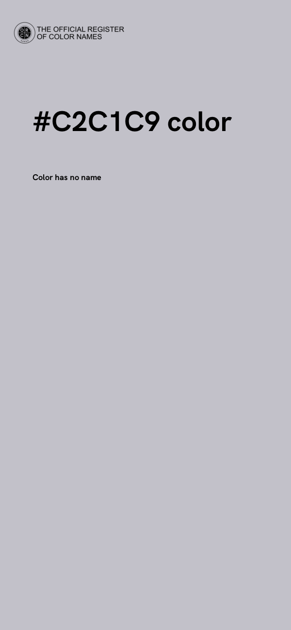 #C2C1C9 color image