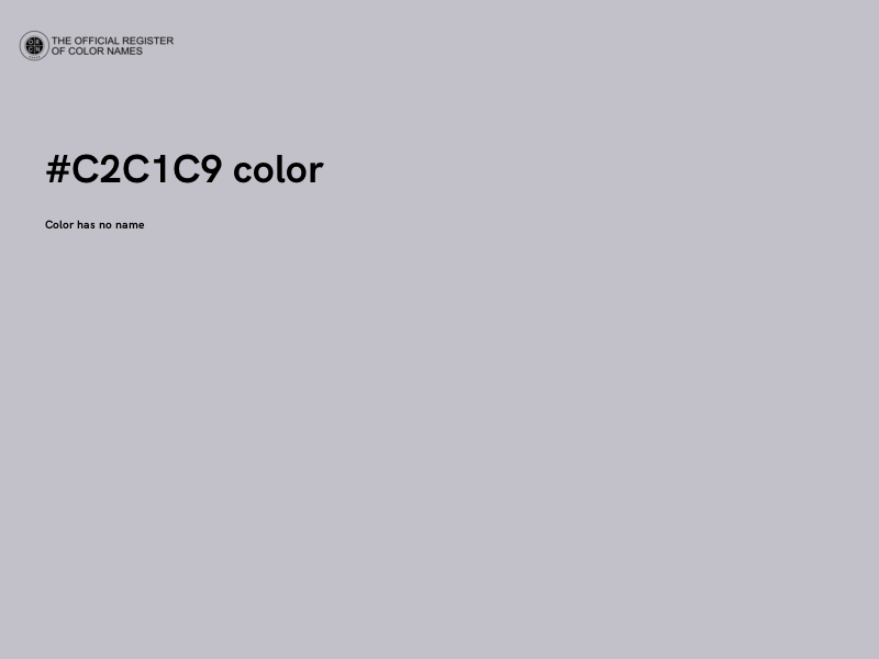 #C2C1C9 color image