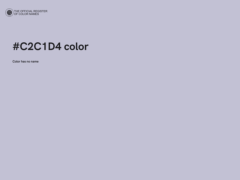 #C2C1D4 color image