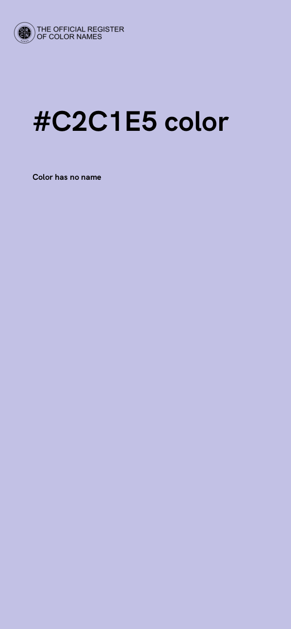 #C2C1E5 color image